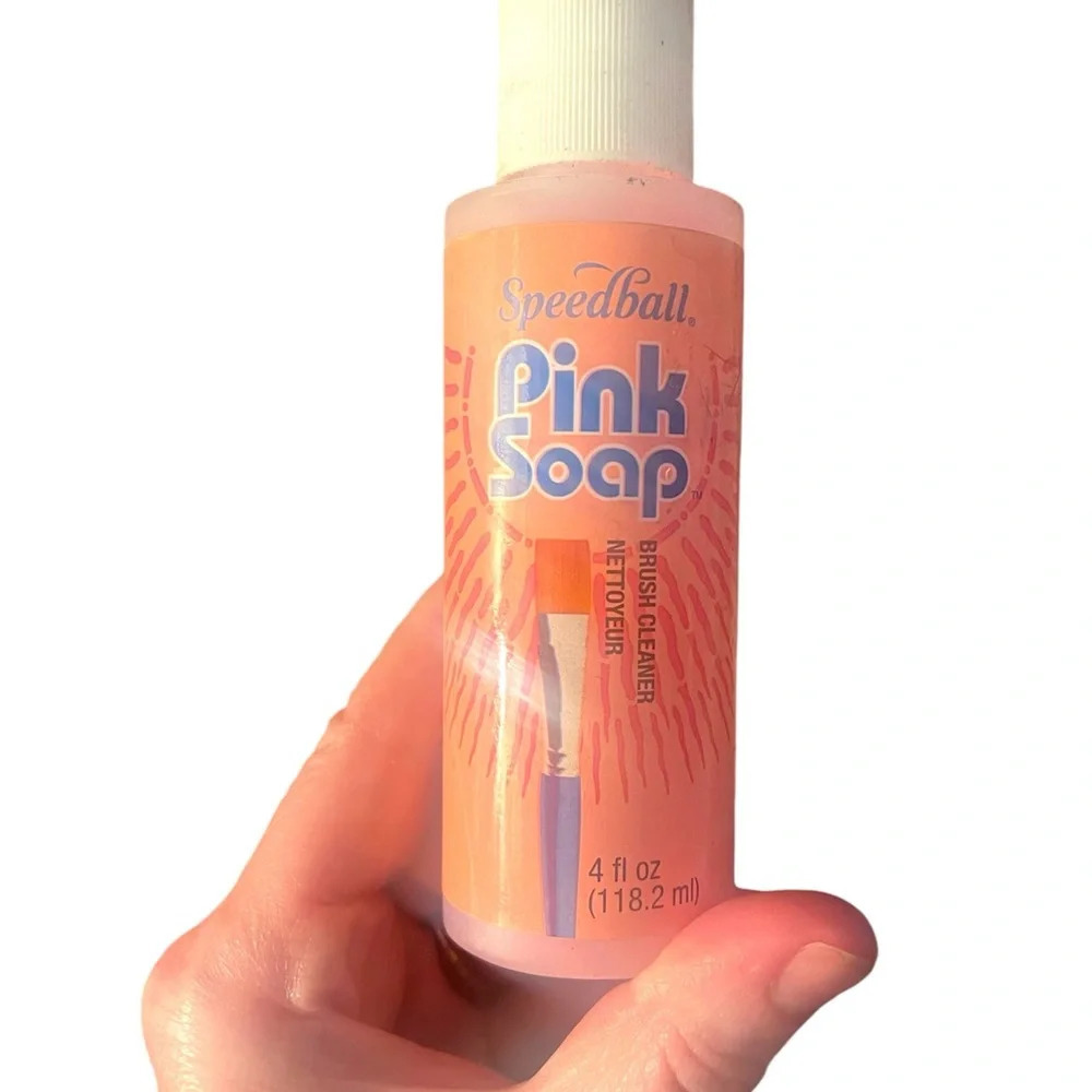 Speedball pink soap brush cleaner